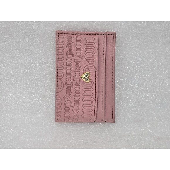Juicy Couture Pink Card ID Holder Wallet Slim Design - Picture 4 of 4